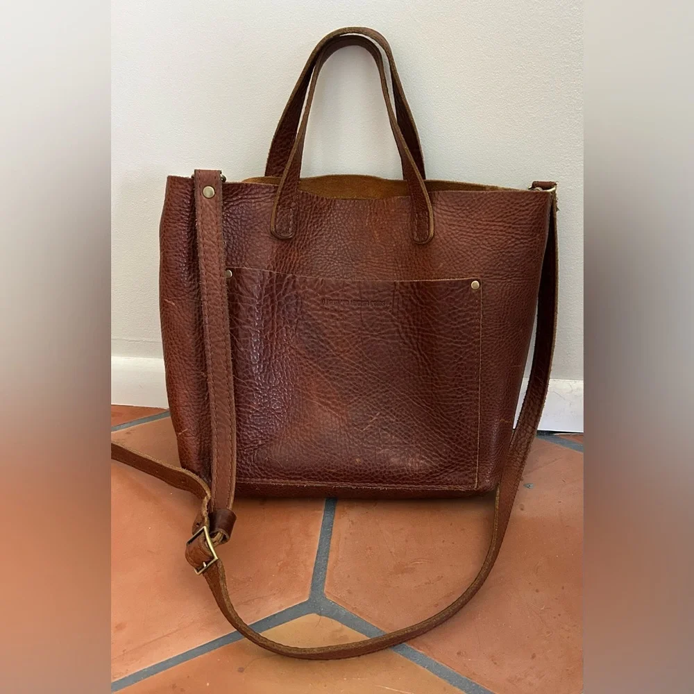 Portland Leather Medium Tote Bag - Picture 1 of 6